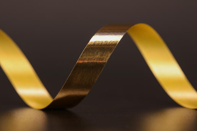 Bånd metallic, Gold 10 mm x 250 m